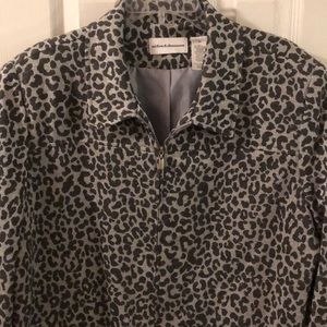 Zip up shimmering blazer jacket